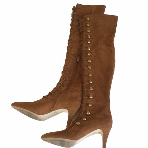 Jeffrey Campbell Shoes - Jeffrey Campbell Boots thigh high brown size 7 1/2